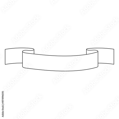 Simple ribbon delicate stroke lace