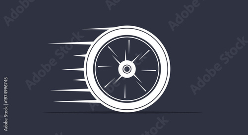 Dynamic Wheel Motion Graphic Speed Blur Effect