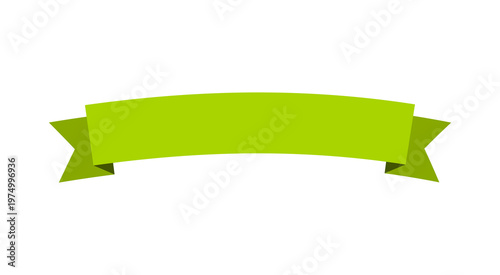 Free Download Green ribbon banner - GFXLoad