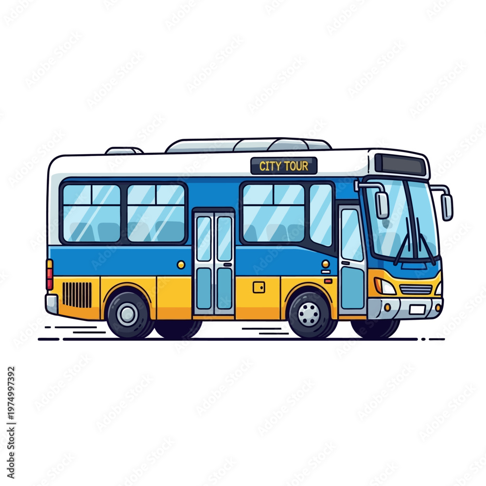 Fototapeta premium Bus vector illustration