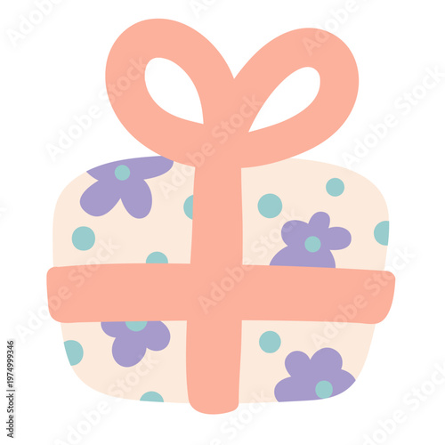 Unicorn birthday present icon