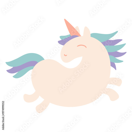 Unicorn birthday icon