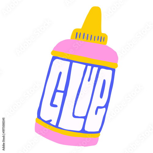 Bottle of glue doodle