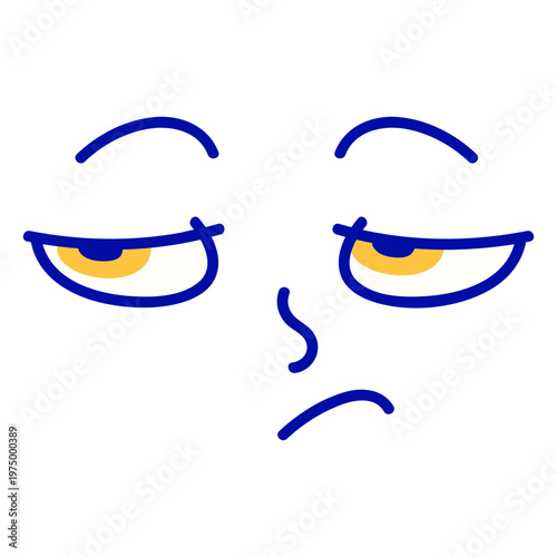 Resigned graphic face
