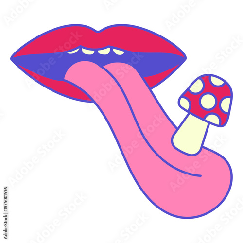 Psychedelic tongue