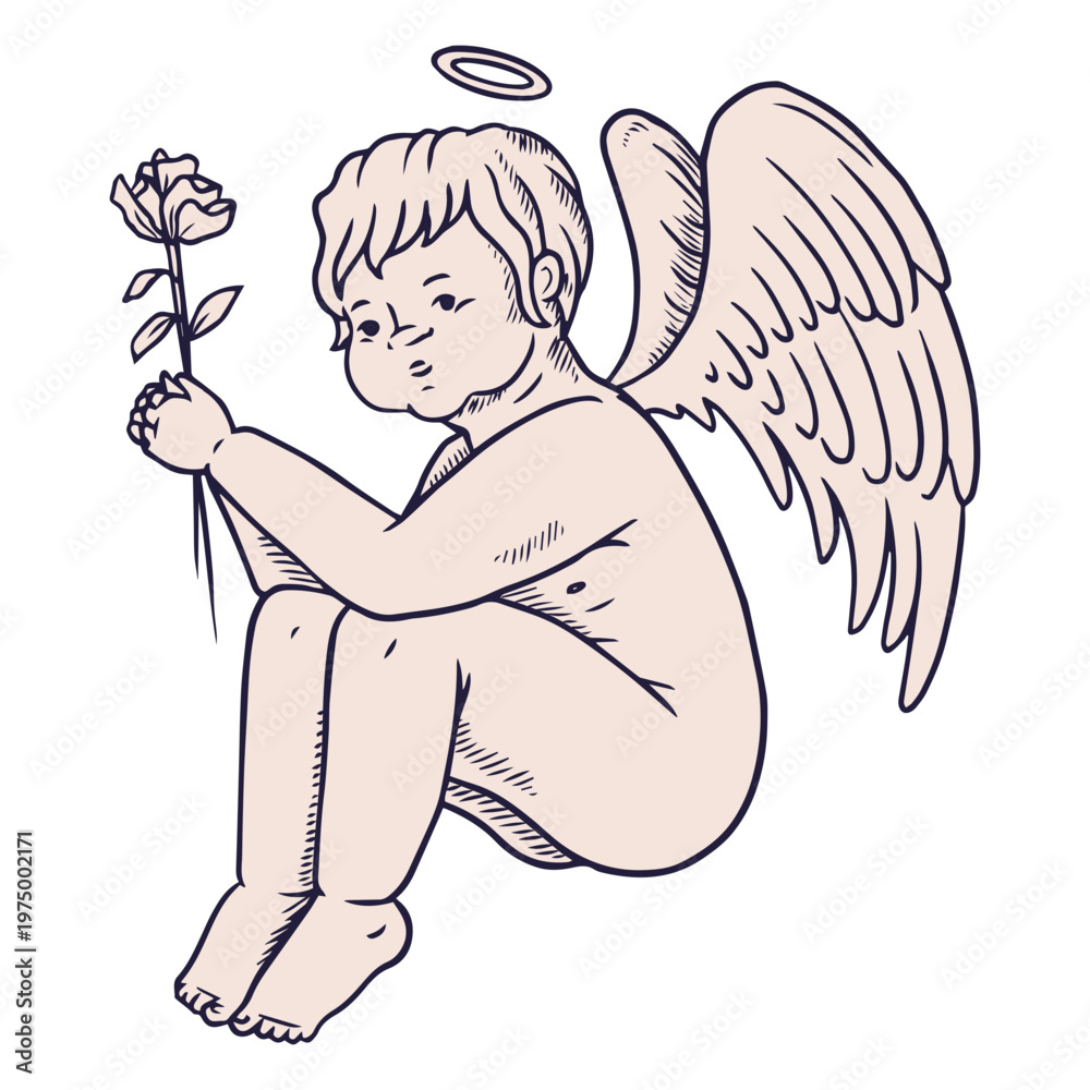 Fototapeta premium Pure angel praying