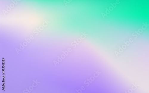 Modern Digital Lavender mesh gradient background with milk white and mint green colors.