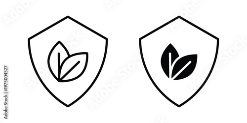Save environment icon on white background. linear pictogram. Flat symbols