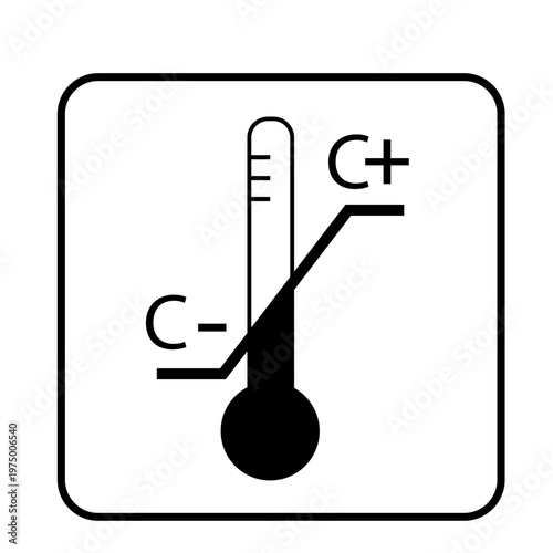 Temperature Limitation symbol,  cardboard shipping box, food packaging to ensure the contents are not damaged by extreme heat or cold during the logistics process