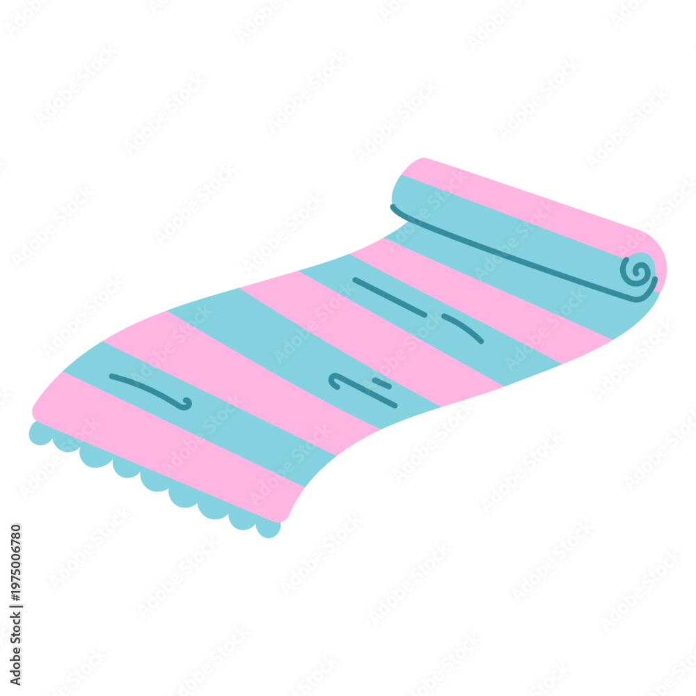 Obraz premium Beach towel flat