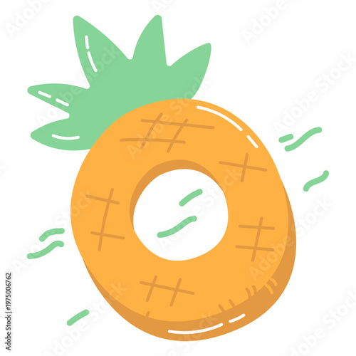 Pineapple shaped pool float