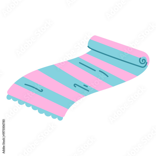 Beach towel flat