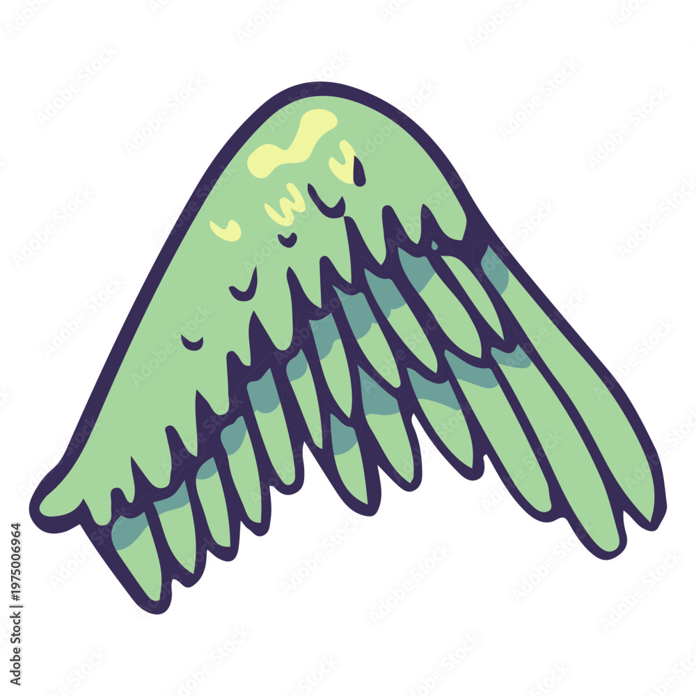 Fototapeta premium Wide angelic wing