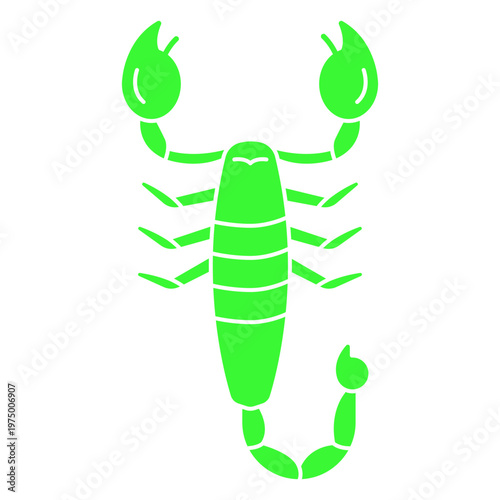 A bioluminescent scorpion