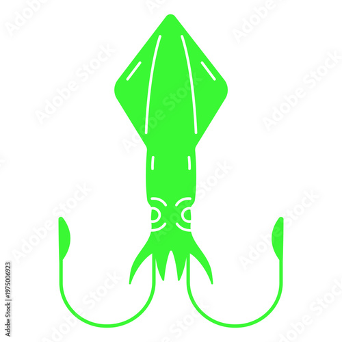 A bioluminescent squid