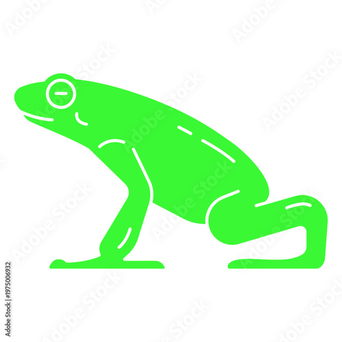 A bioluminescent frog