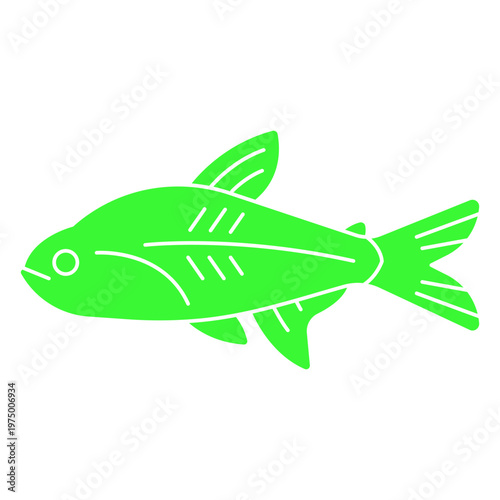 A bioluminescent fish