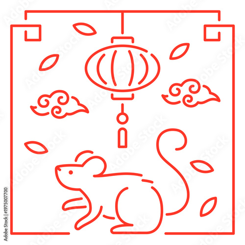 The eastern sign of rat