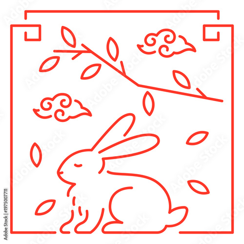 The eastern sign of rabbit