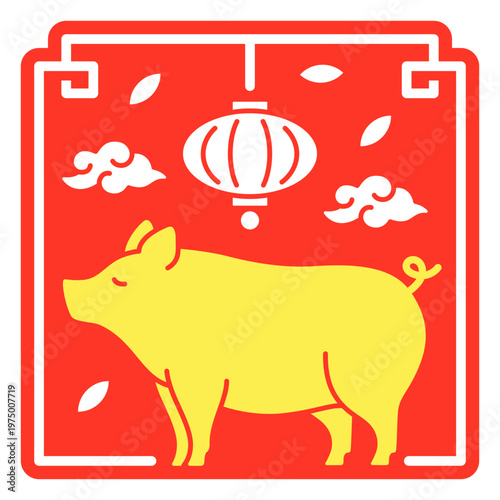The eastern zodiac sign of pig