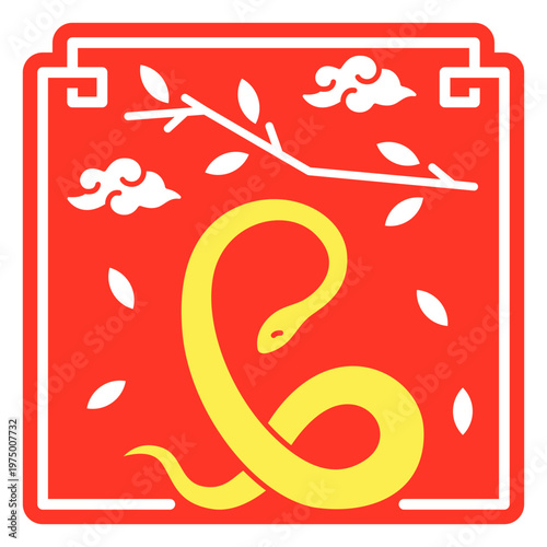 The eastern zodiac sign of snake