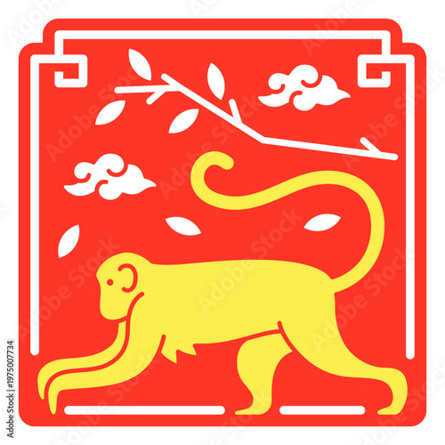 The eastern zodiac sign of monkey