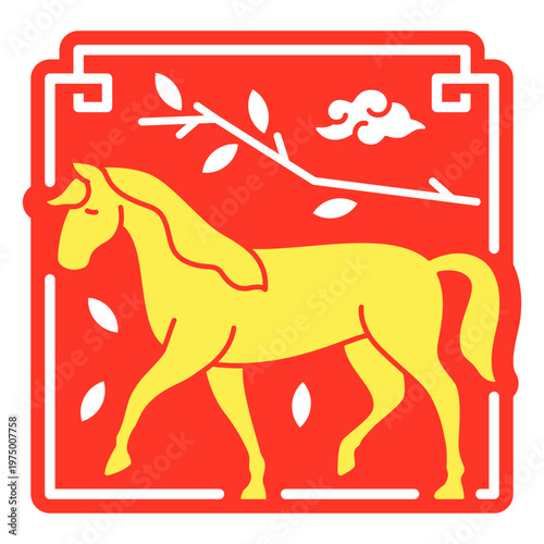 The eastern zodiac sign of horse