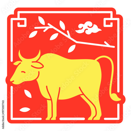 The eastern zodiac sign of ox