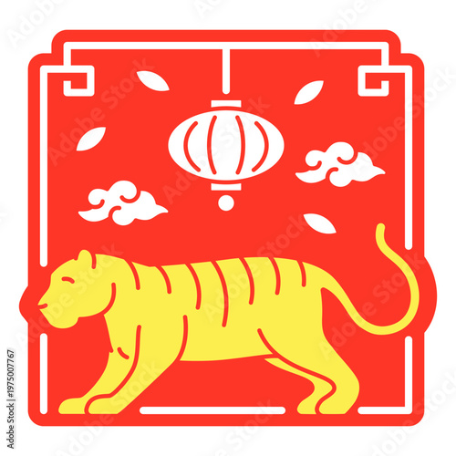 The eastern zodiac sign of tiger