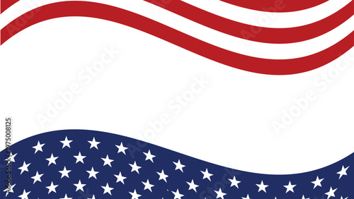 American Flag Waving Stripes and Stars Background united states