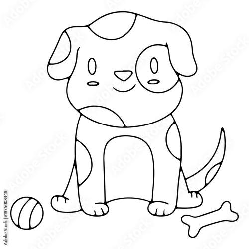 Adorable puppy ready to play