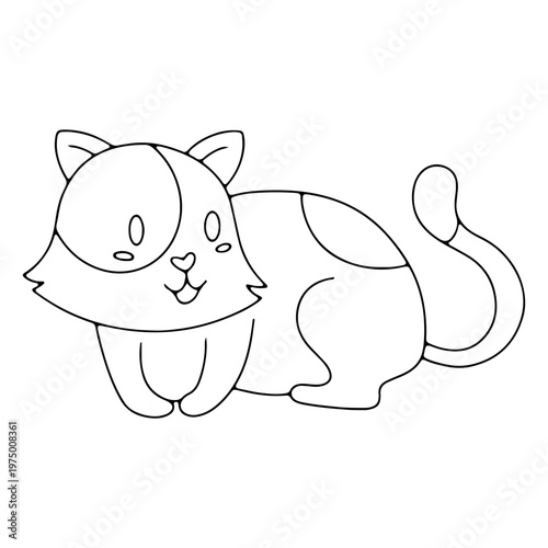 Cute cat ready to play