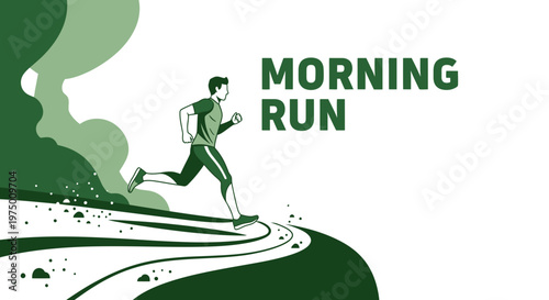 Energetic Athlete Sprinting on a Scenic Trail