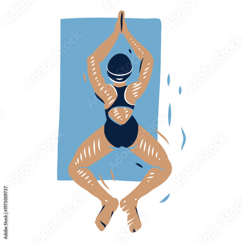 A swimmer doing breaststroke