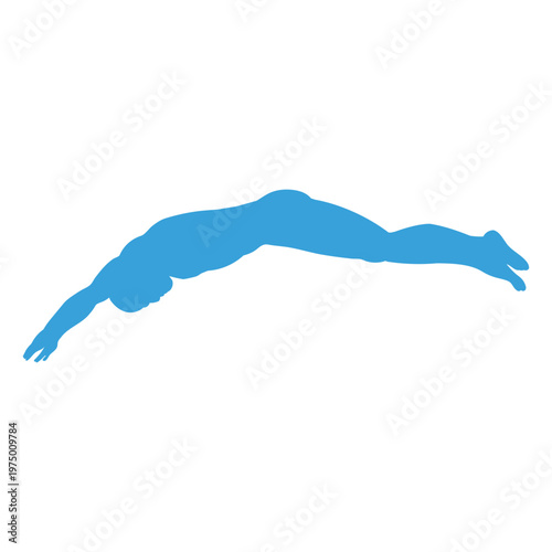 Man doing a diving plunge