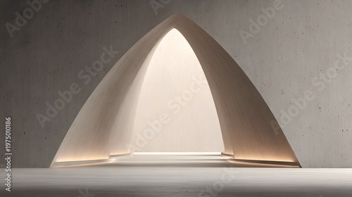 Abstract Minimalist Arch Interior