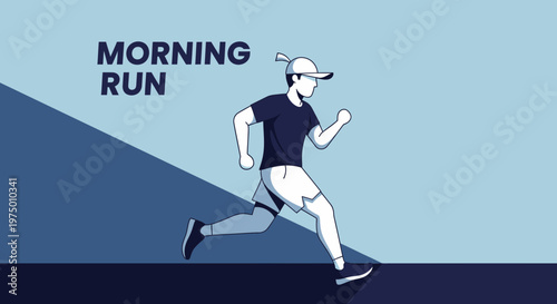 Energetic Individual Embarking On A Brisk Morning Jog