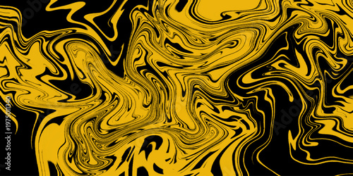 Abstract surreal acrylic fire flames wallpaper template. Orange bright fire red marble texture liquid design background. Luxurious flow liquid lines design element.  Liquify Abstract Pattern.