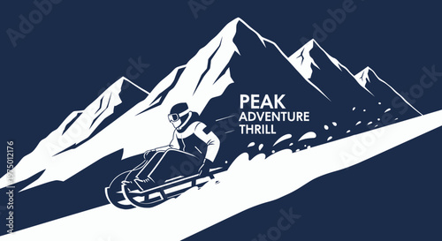 Exciting Mountain Sledding Adventure Peak Thrill