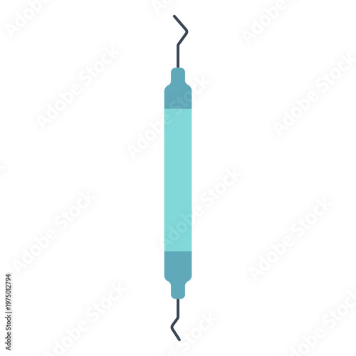 A dental excavator to remove plaque