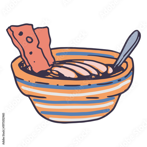 Bowl of delicious soup