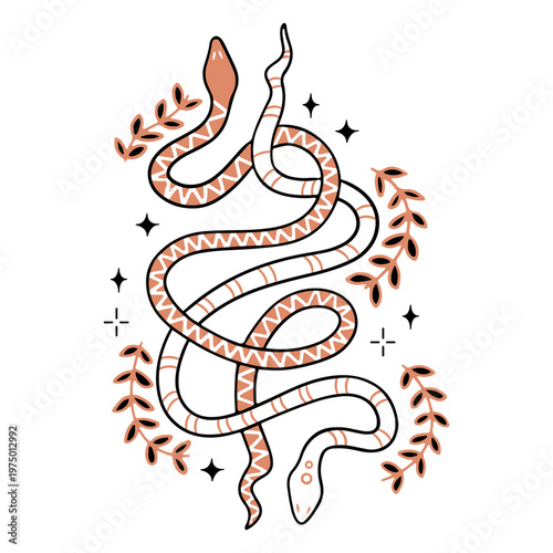 Obraz na plátně Esoteric snakes