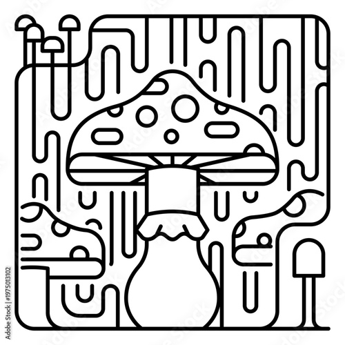 Psychedelic mushroom image