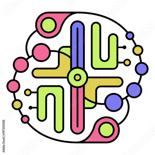 Psychedelic geometric shape