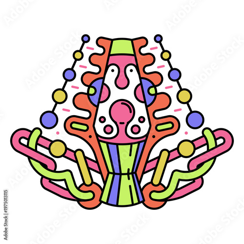 Psychedelic trippy lava lamp