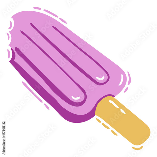 A delicious and frozen ice cream