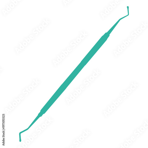 Excavator to clean teeth