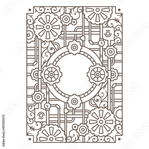 Designs featuring intricate steampunk-inspired gears