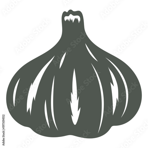 Garlic silhouette