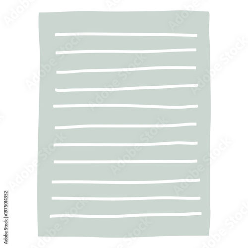 Lined paper for jotting down notes